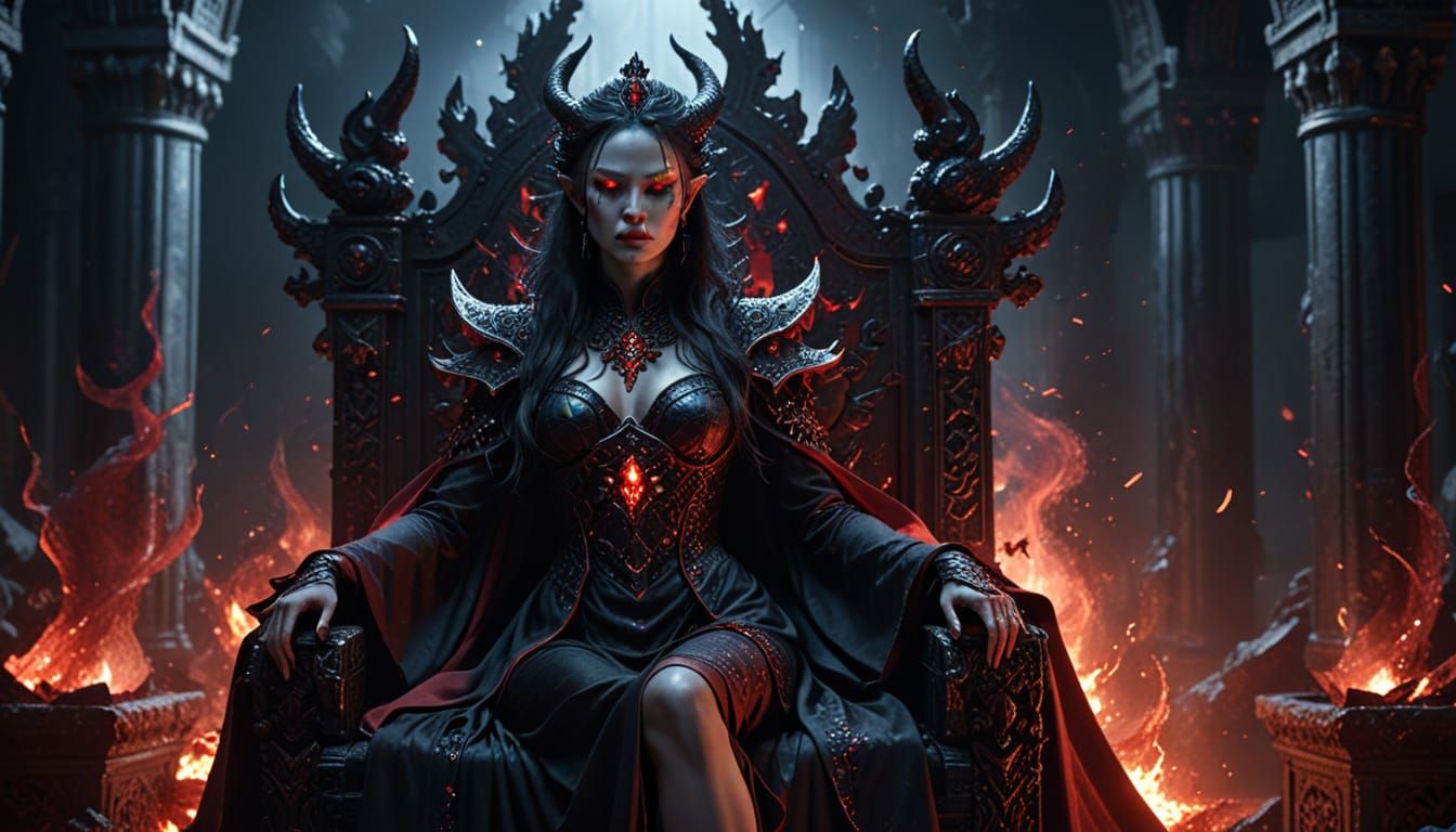 Heavenly Demon Queen on Obsidian Throne