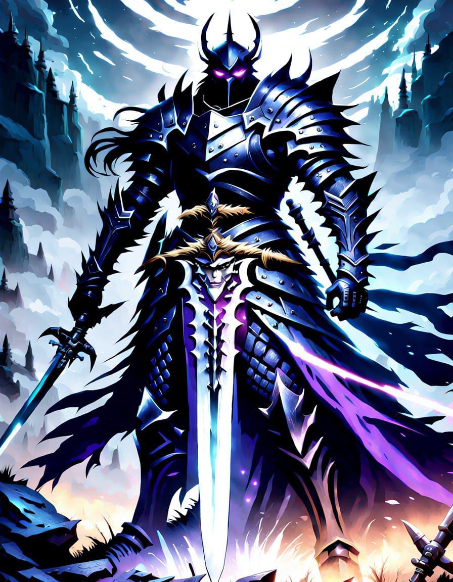 Majestic Spirit Knight in Ethereal Armor