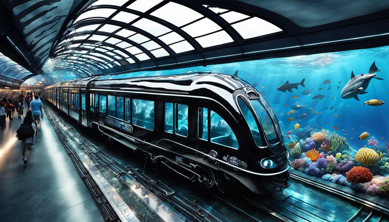 Enchanted Submarine Train Chugs Through Underwater Realms
