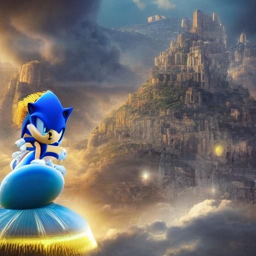 Epic Cinematic Sonic Digital Matte Painting