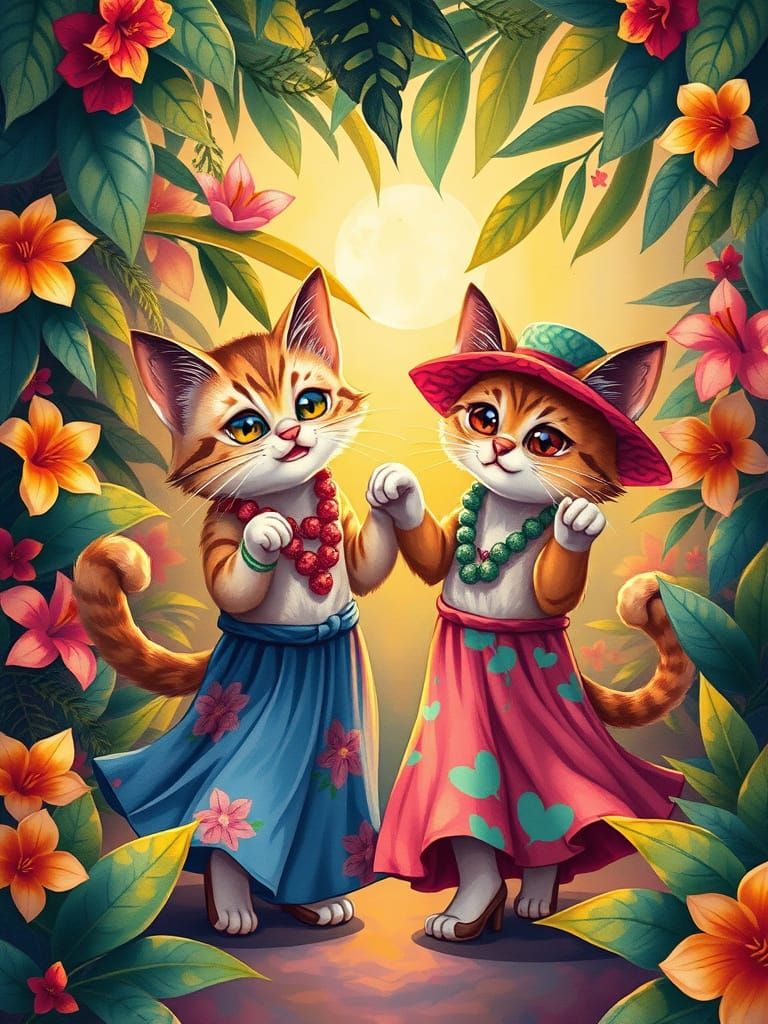 Cats dancing Bachata