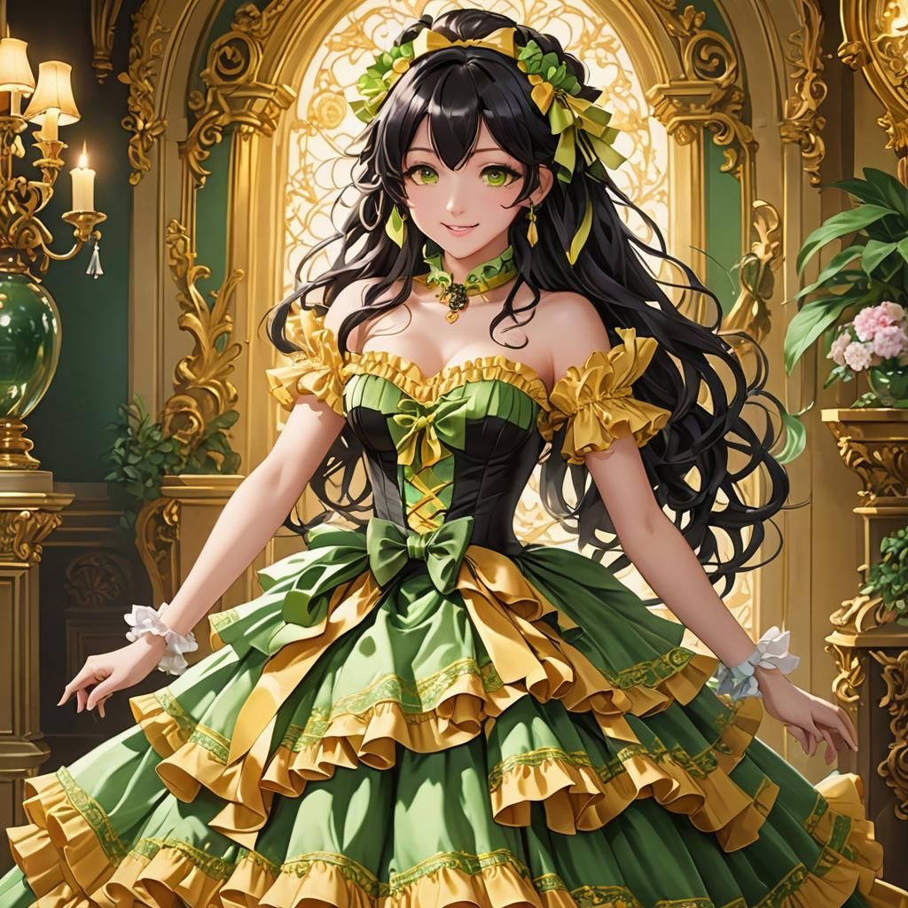 Elegant Rococo Woman with Nekomimi