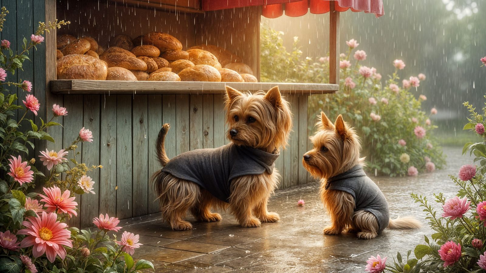 <lora:Dreamy Enchantment:1.0>A close-up shot of a Yorkshire ...