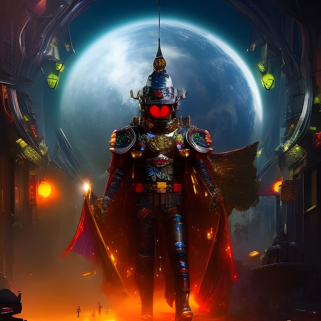 Steampunk Cosmic Galaxy Pilot in Cockpit