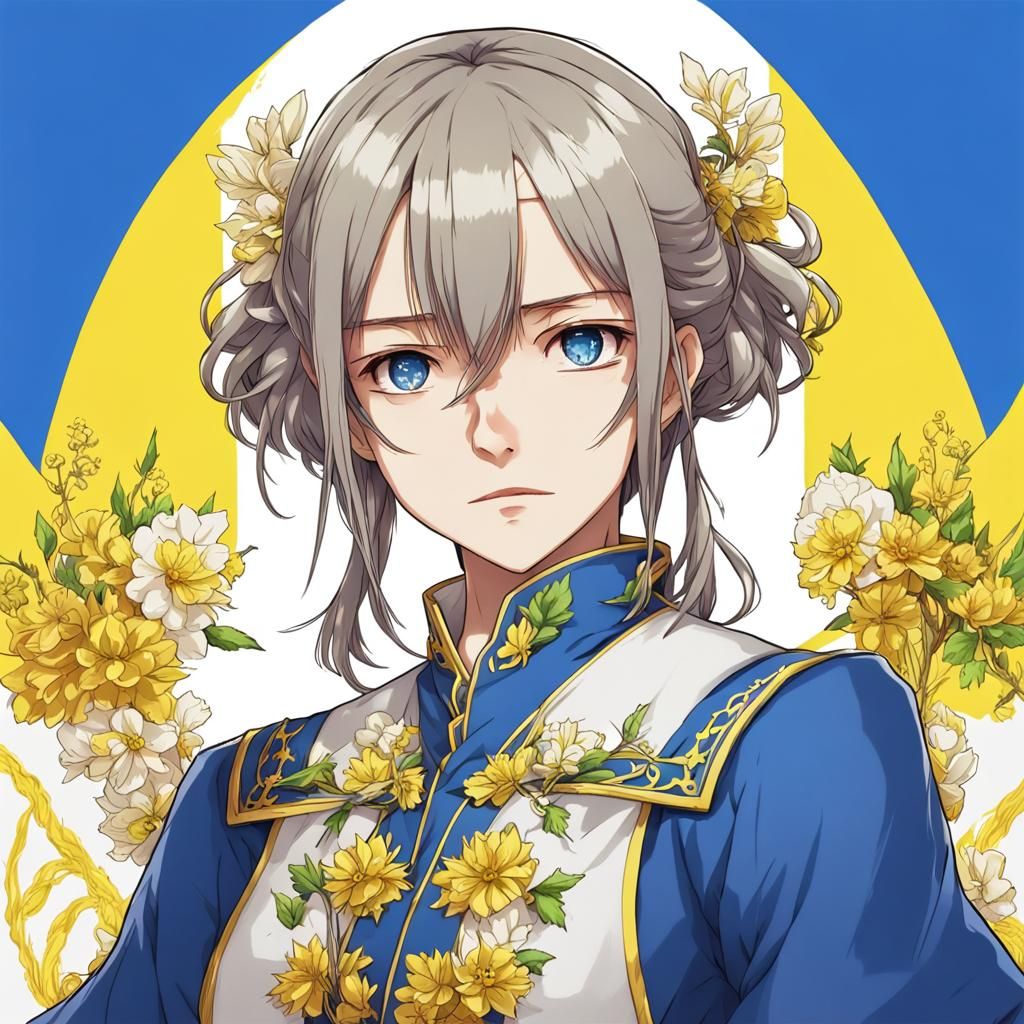 Ukraine Personified as Anime Character