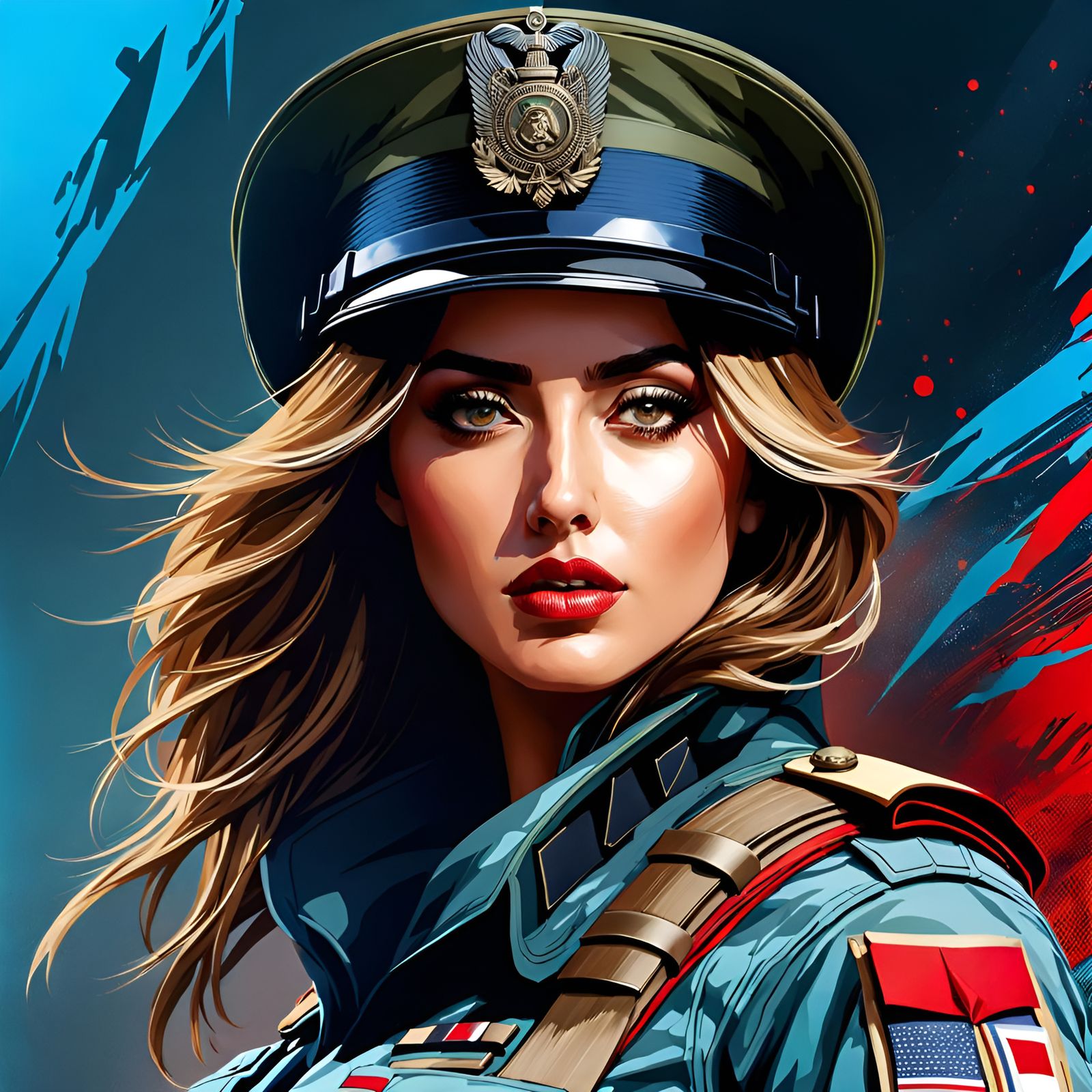 Stunning Soldier Portrait in Classic Style