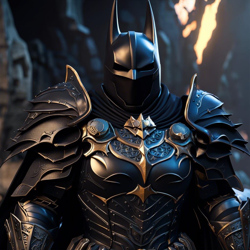 Medieval Batman Armor 3D Model in Unreal Engine 5