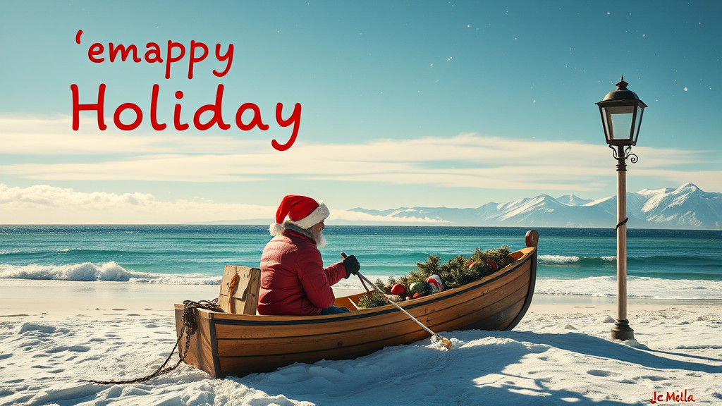 Funny Holiday Postcard Design