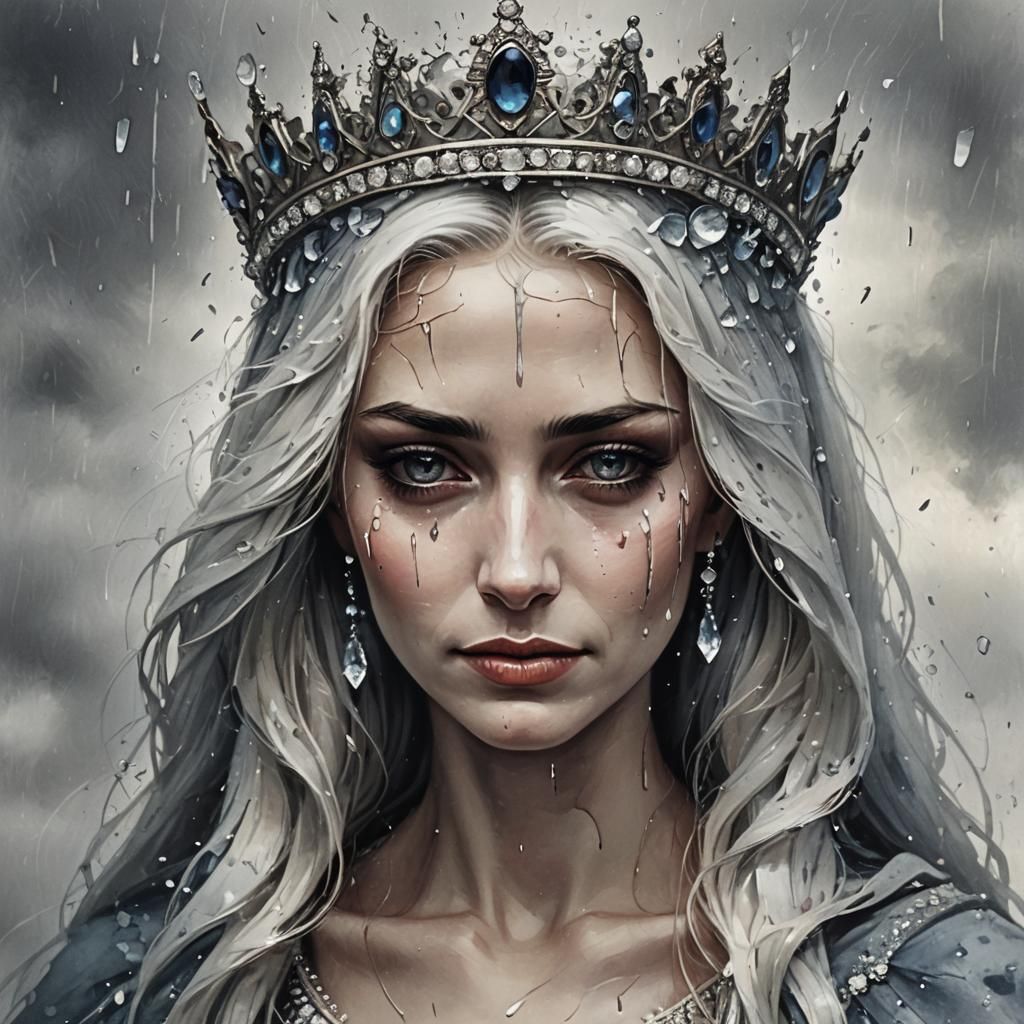 Queen of Tears: A Fantastical Digital Painting