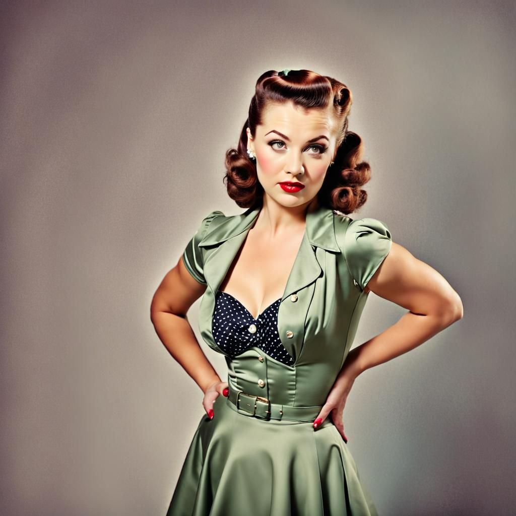 40s style pinup photo shoot.