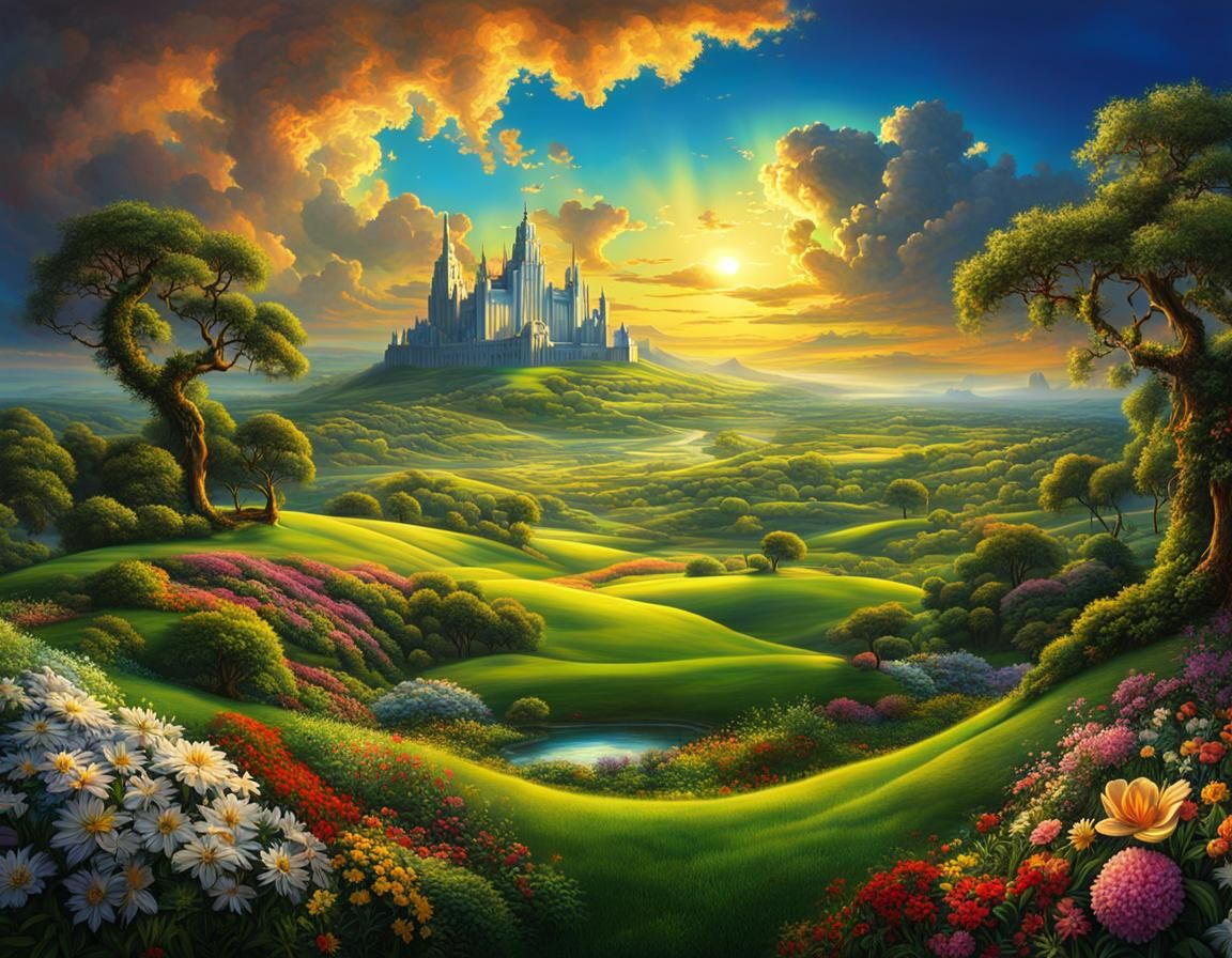 fantasy landscape beyond my wildest dreams is before me