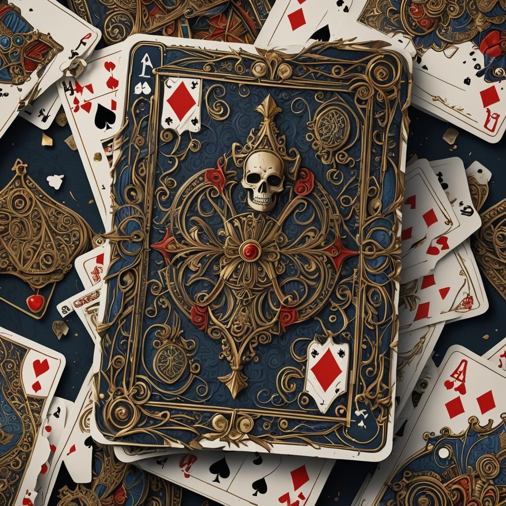 Fantastical Playing Card Gone Crazy: Digital Matte Painting