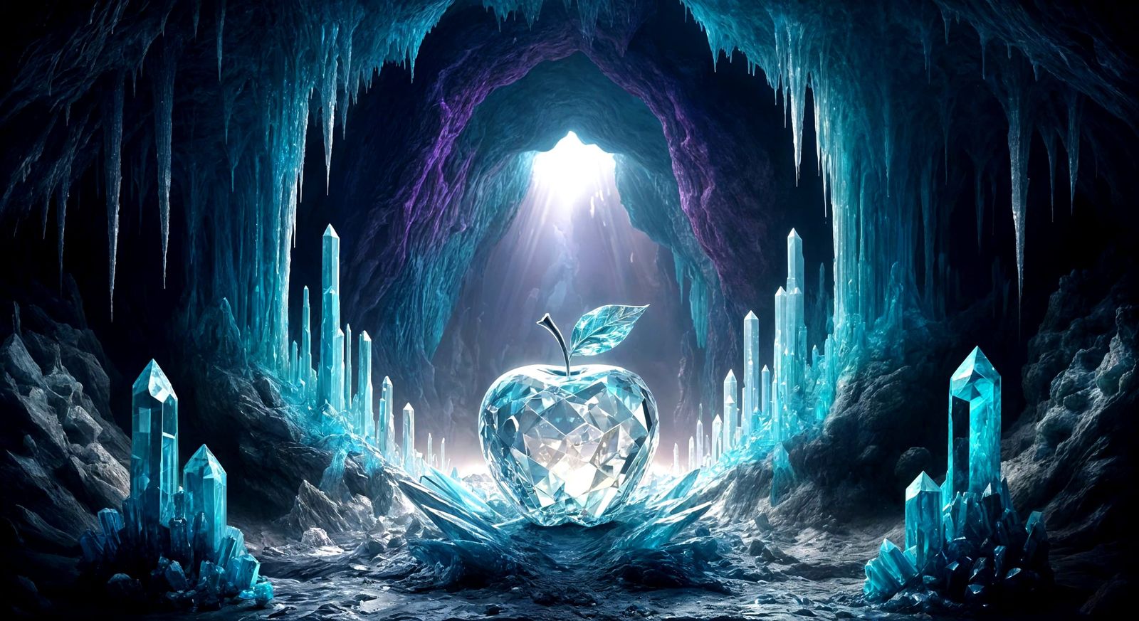 Crystal Apple in Crystal Cave Formation