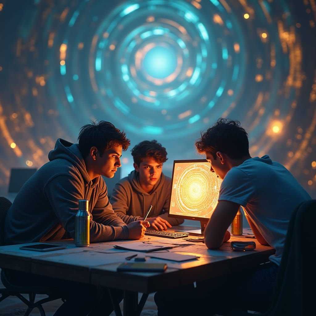 Students Use AI: Dreamlike Matte Painting