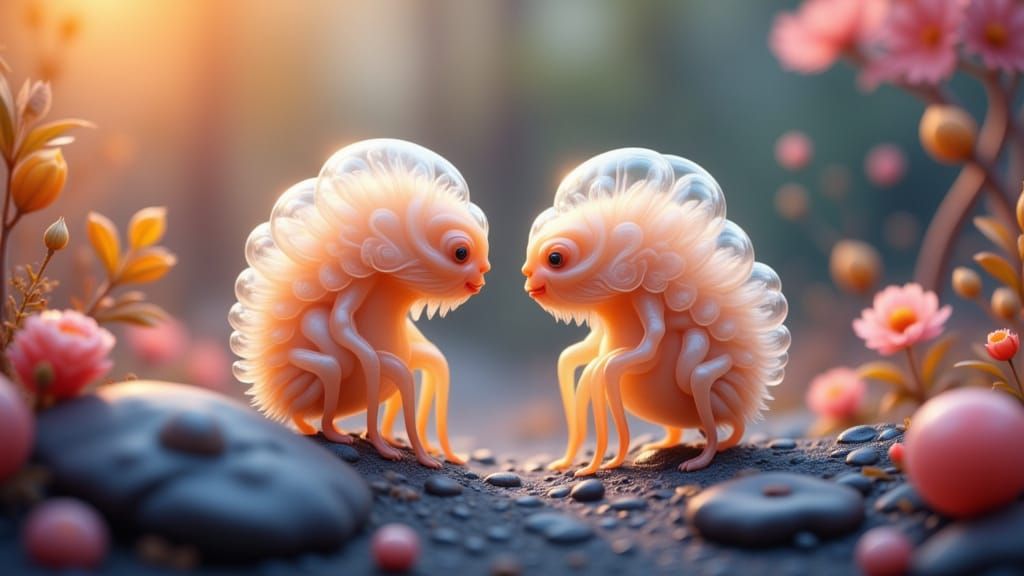 Macro Photo of Tardigrades in Organic World