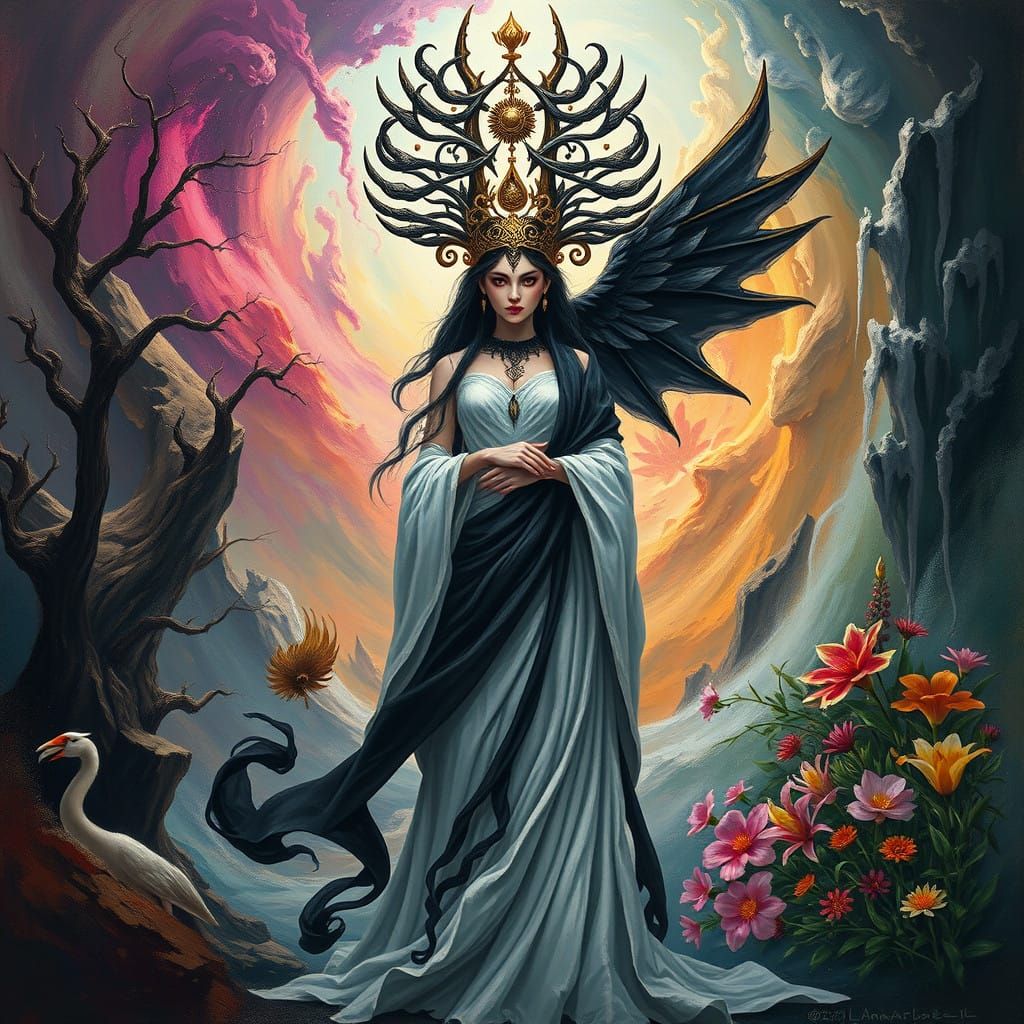 Goddess of Eternity in Turbulent Harmony