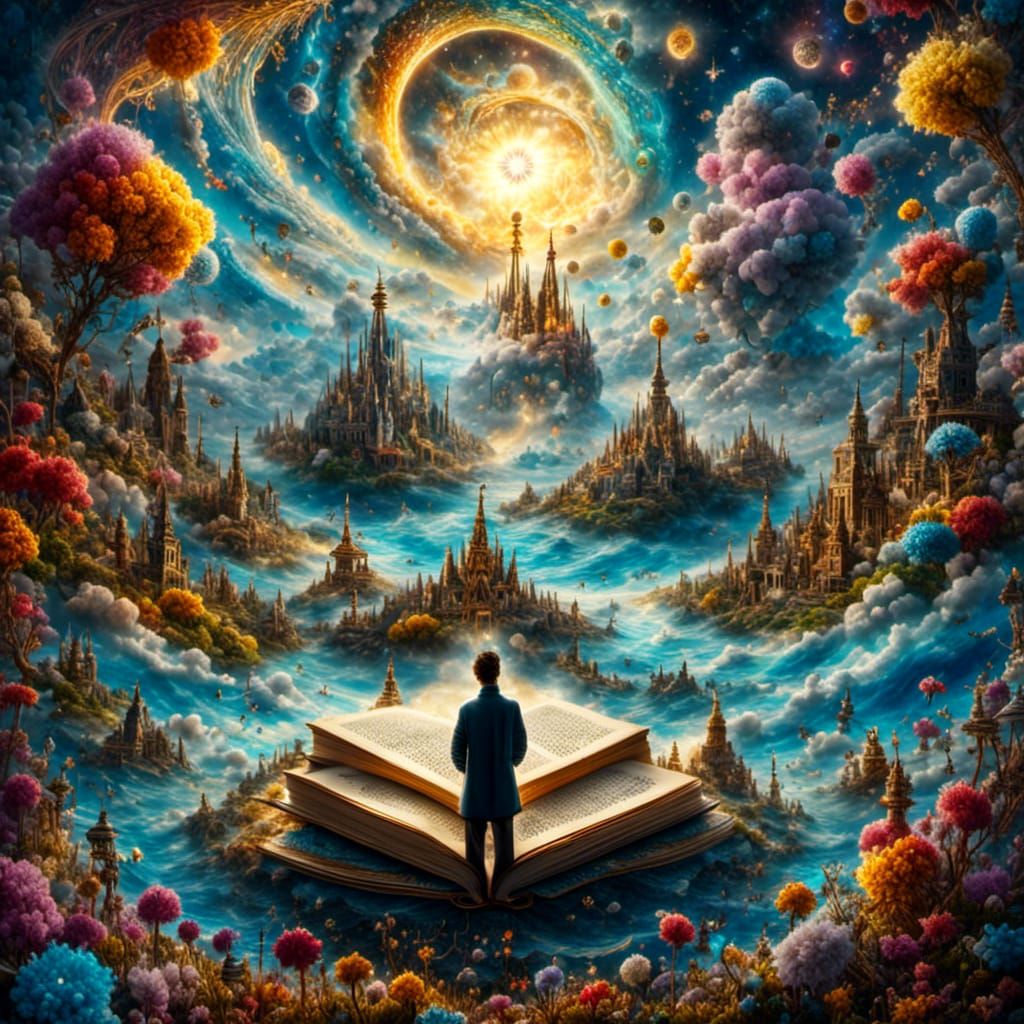 The Bible Being Read in Heaven: Astral Illustration