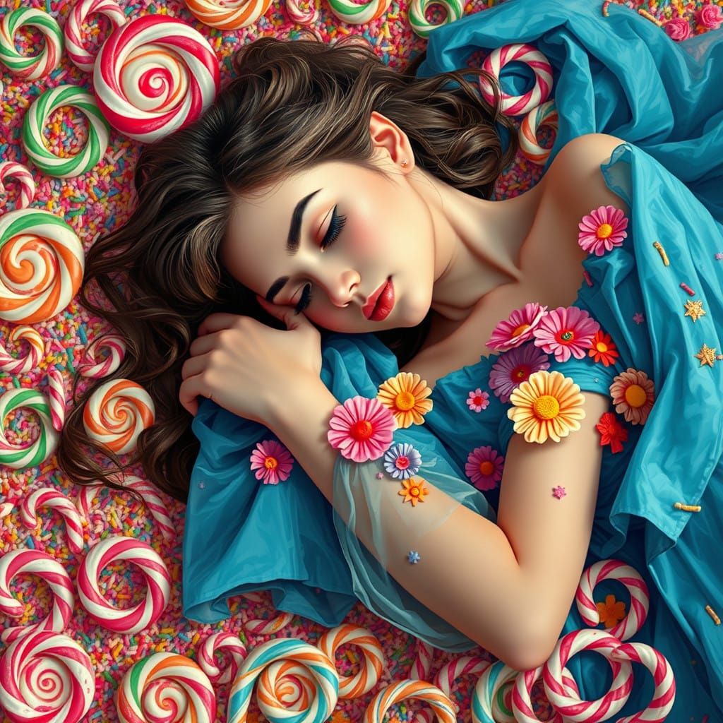 Dreamy Candy Wonderland in Vibrant Colors