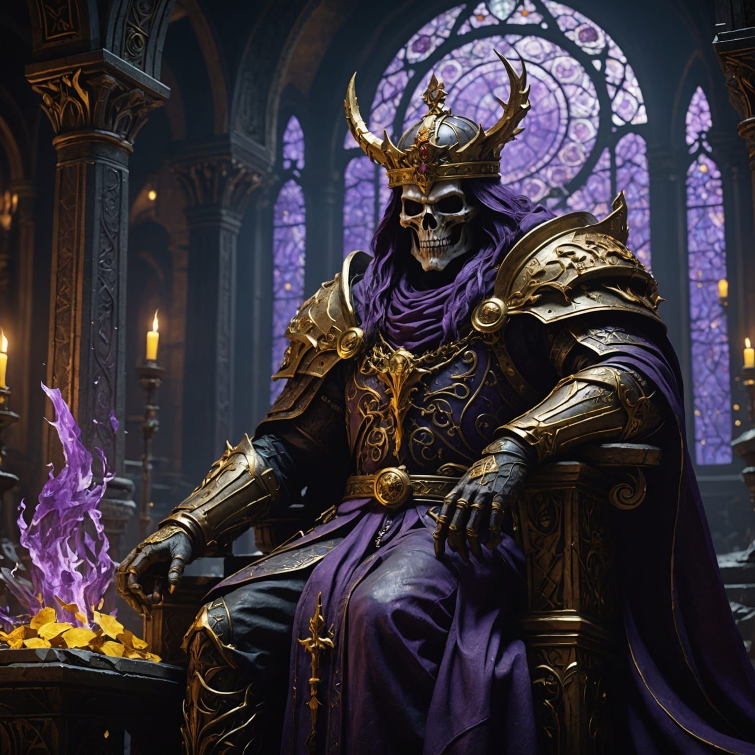 Dark Fantasy Dead King Concept Art