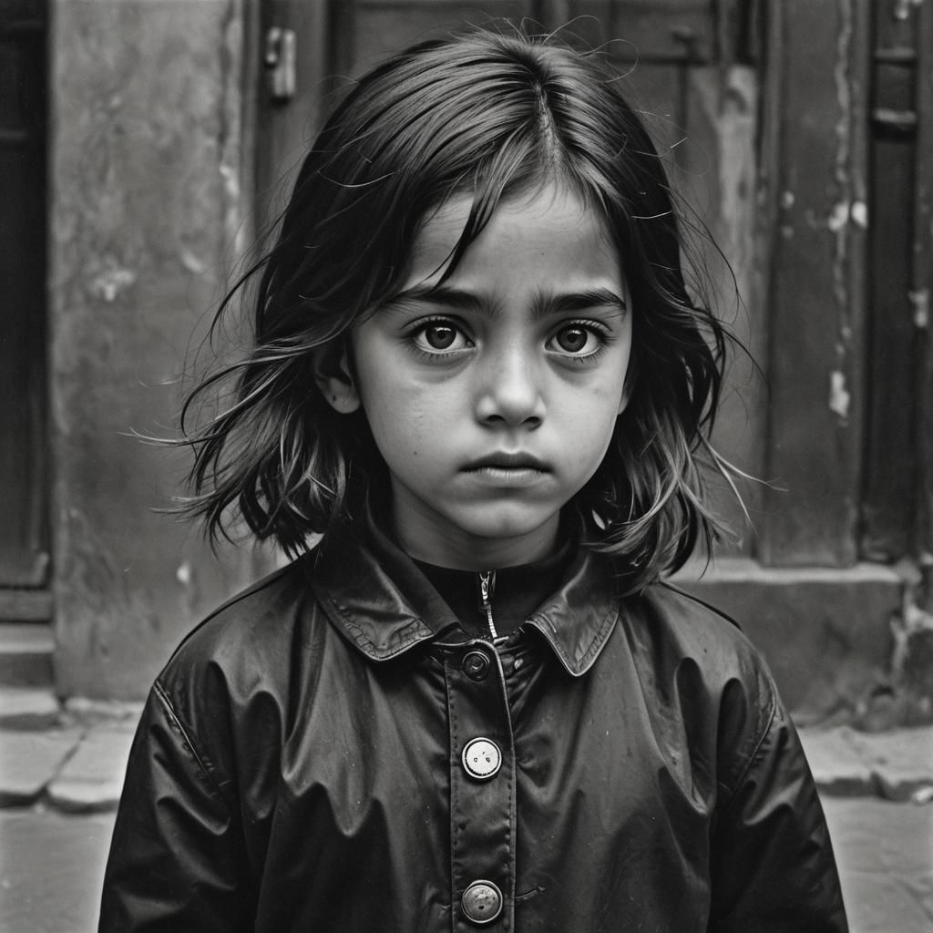 Melancholic Youth in Detailed Matte Painting