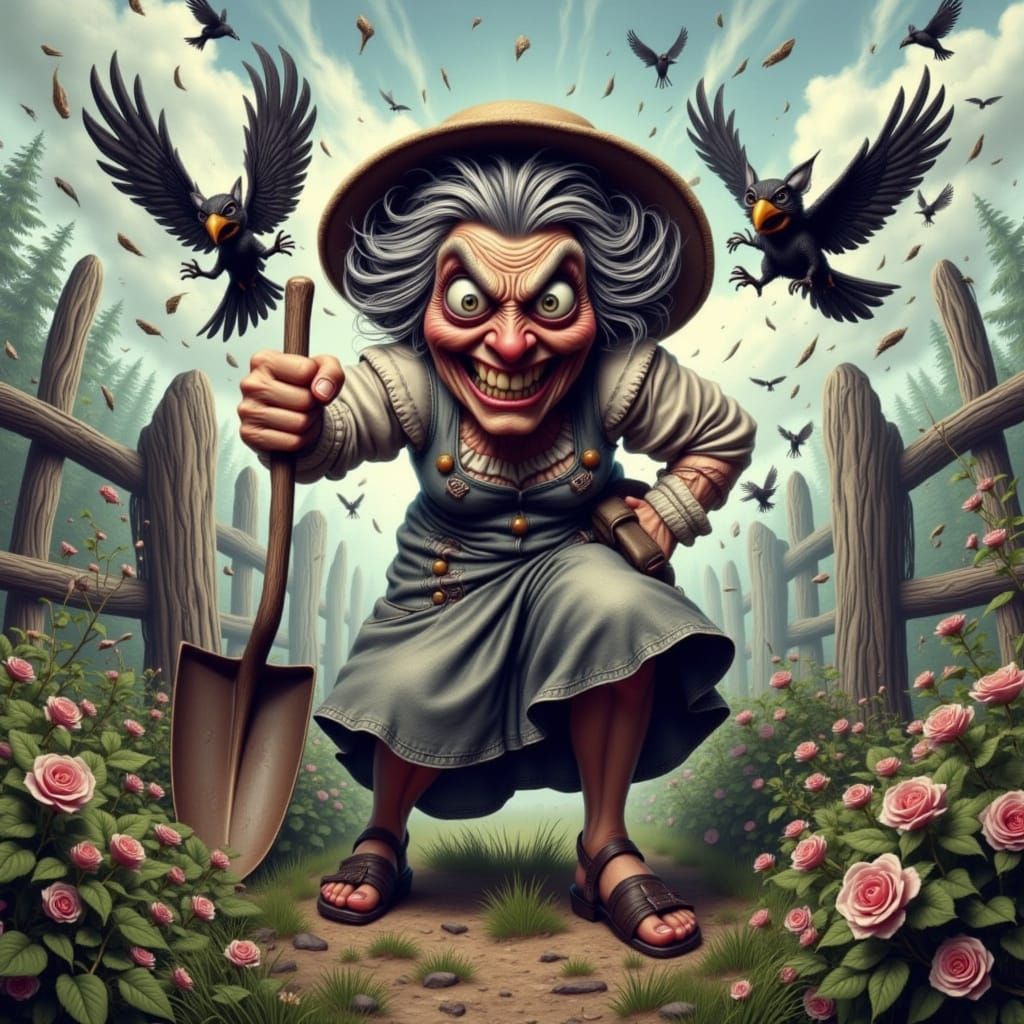 Grans Fiery Fury in the Garden