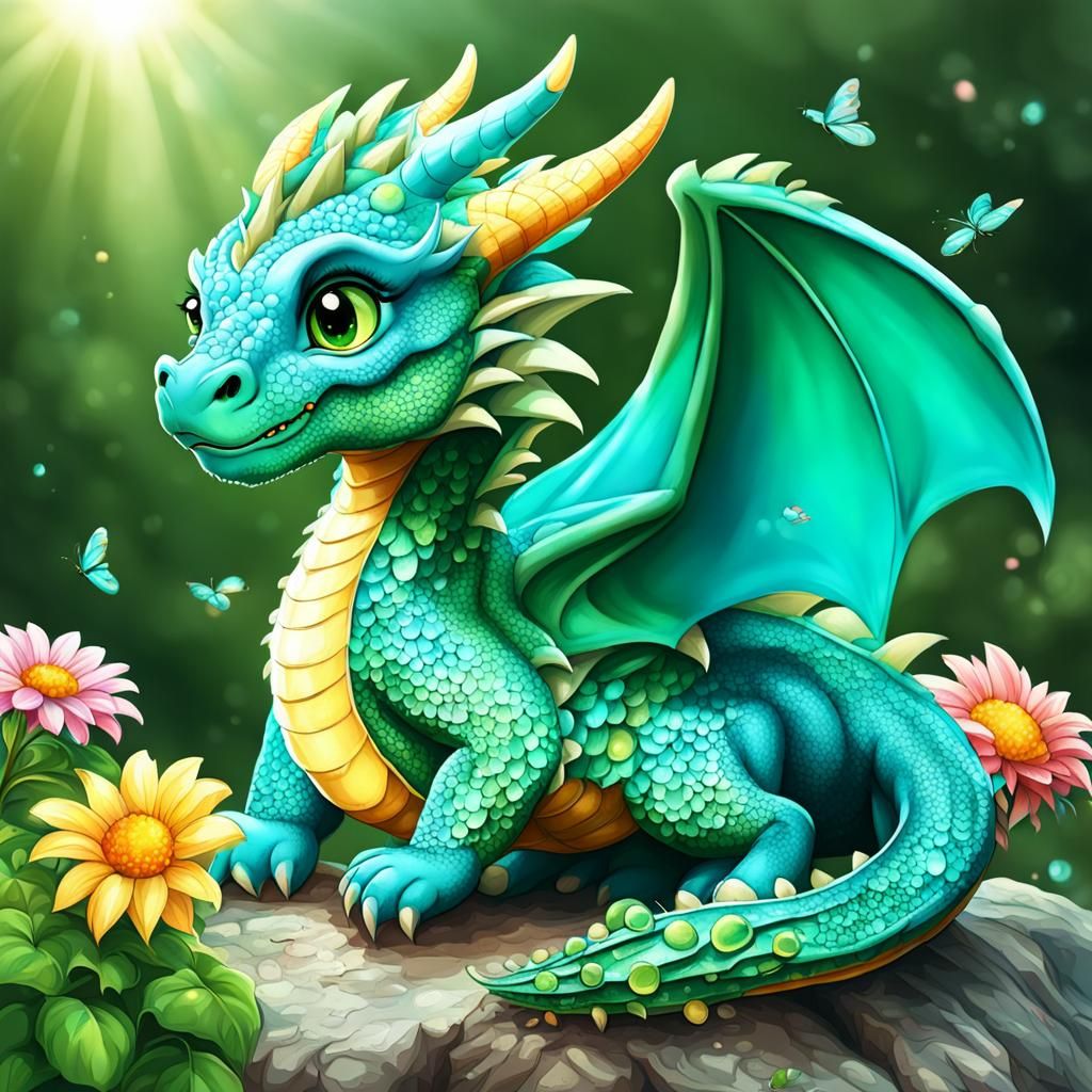 Cute Summer Dragon