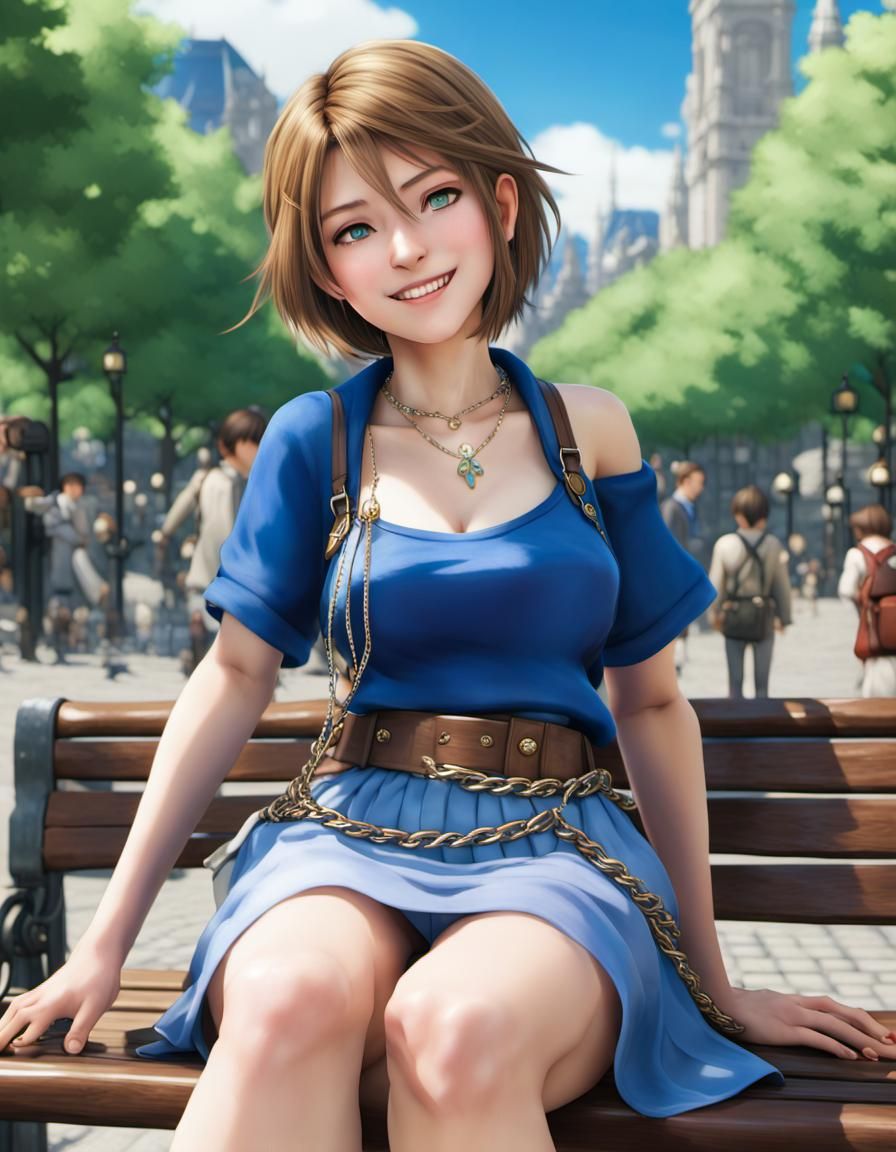 Princess in Blossom City: Hyperdetailed Portrait