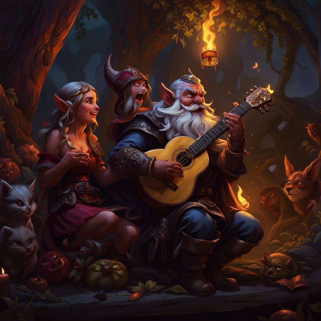 Gnome's Song: Demon Girl's Dark Fantasy Love