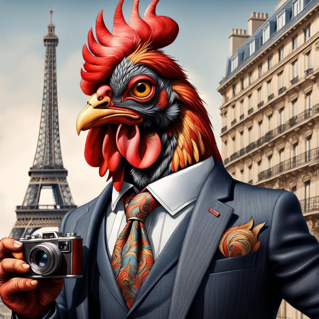 Rooster in Paris