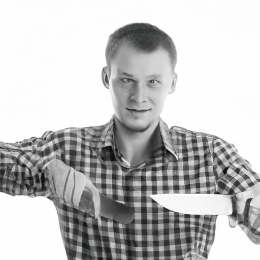 Image of Person Holding a Knife