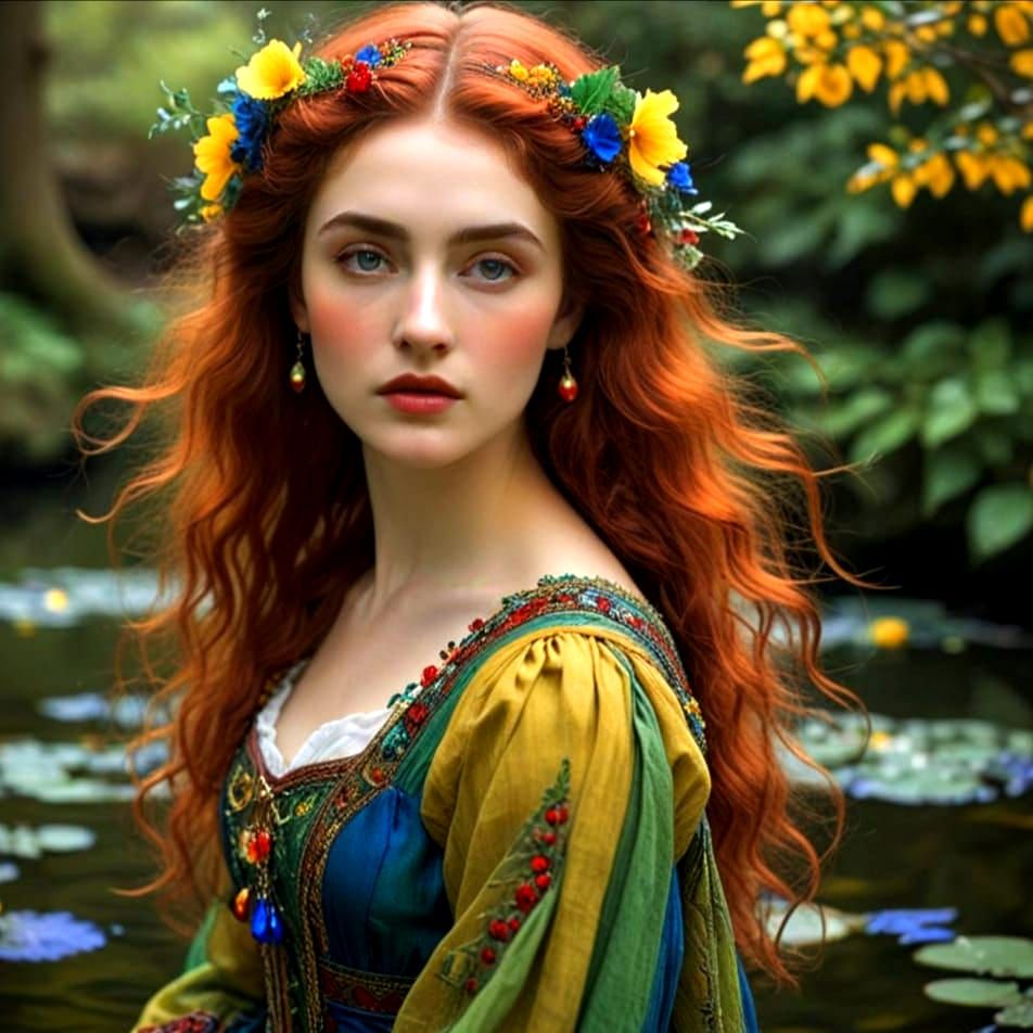 Ethereal Actress in Dreamy Colors