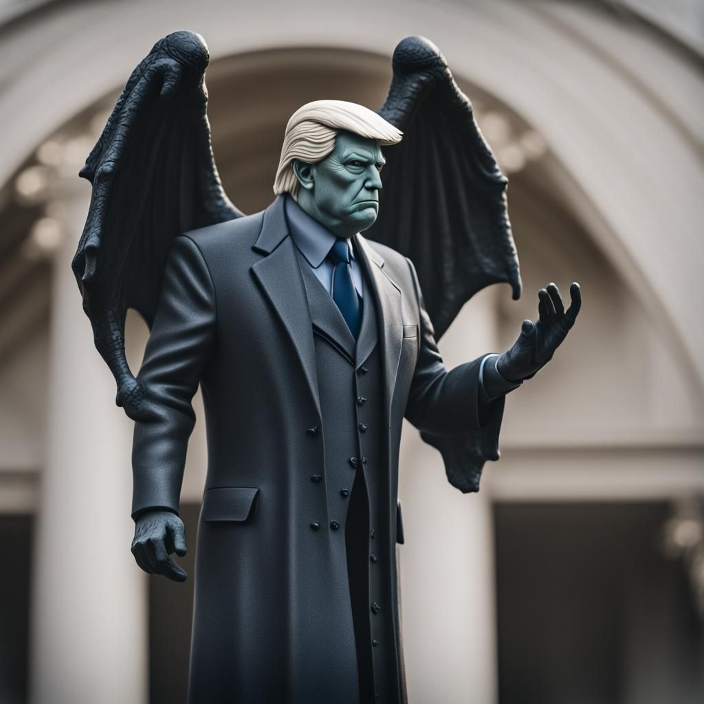 Donald Trump as Demon God, Professional Photography