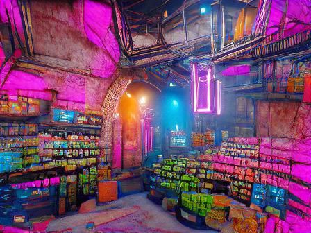 A neon emporium