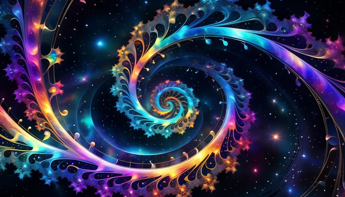 Celestial Music: Fractal Notes in Starry Space