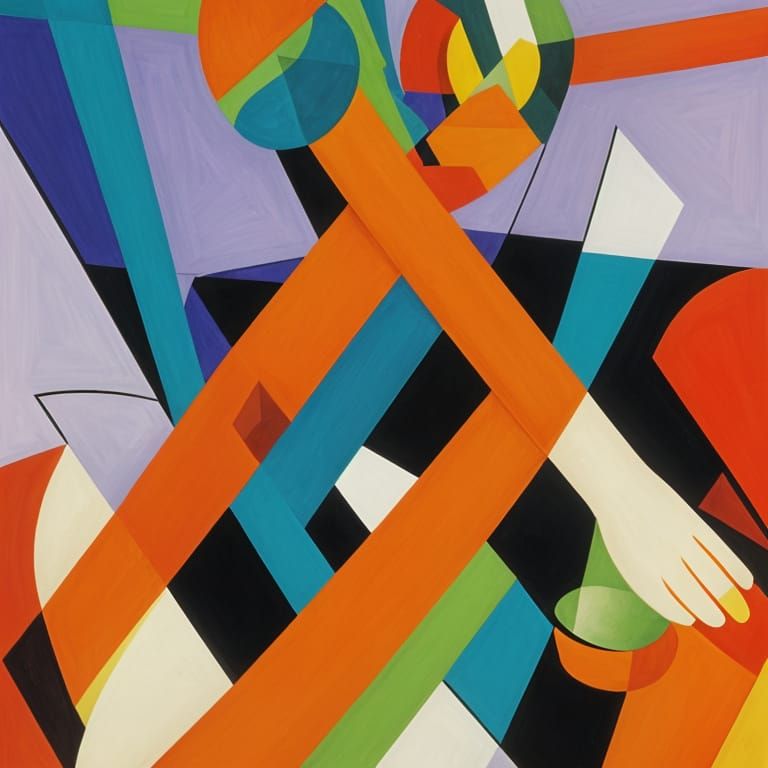 Man in Vibrant Orange Beard Slides on Rainbow Bendy Straws i...