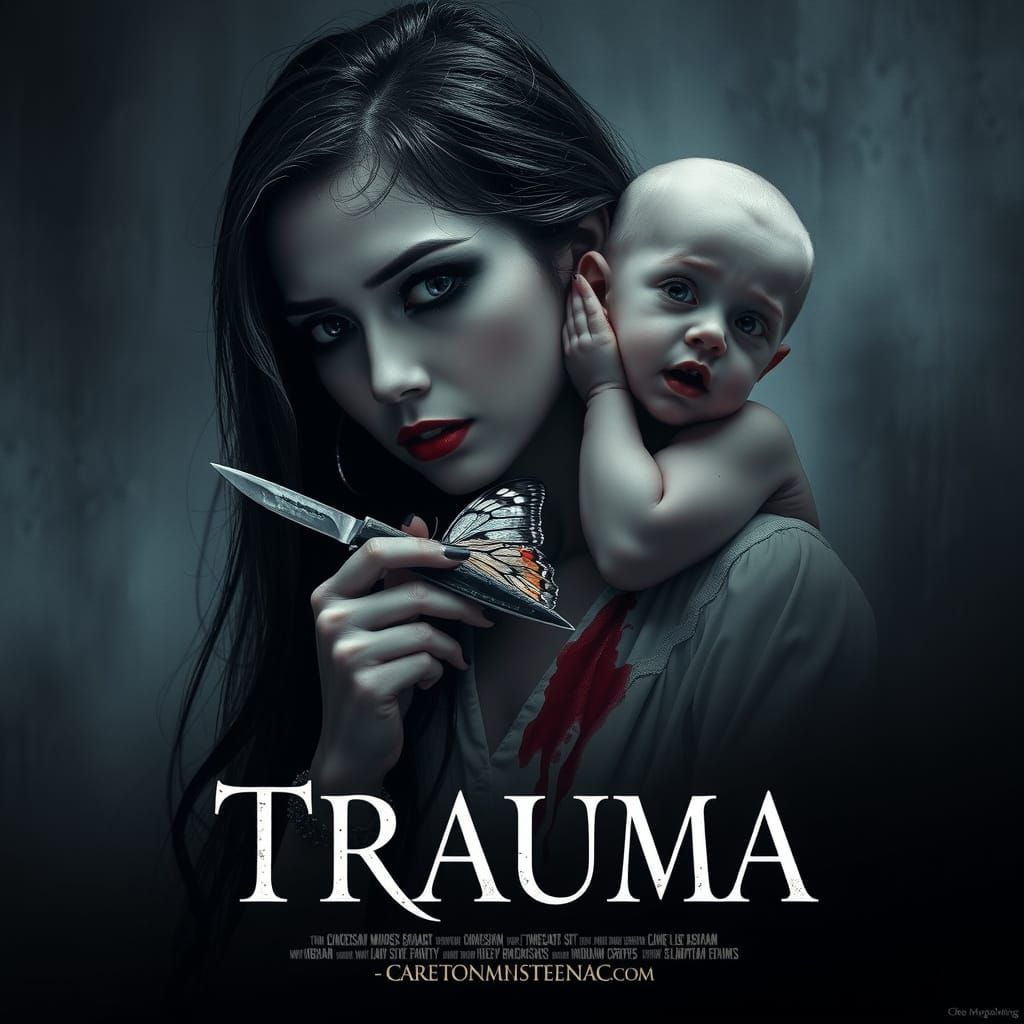 Gothic Horror Movie Poster: Trauma