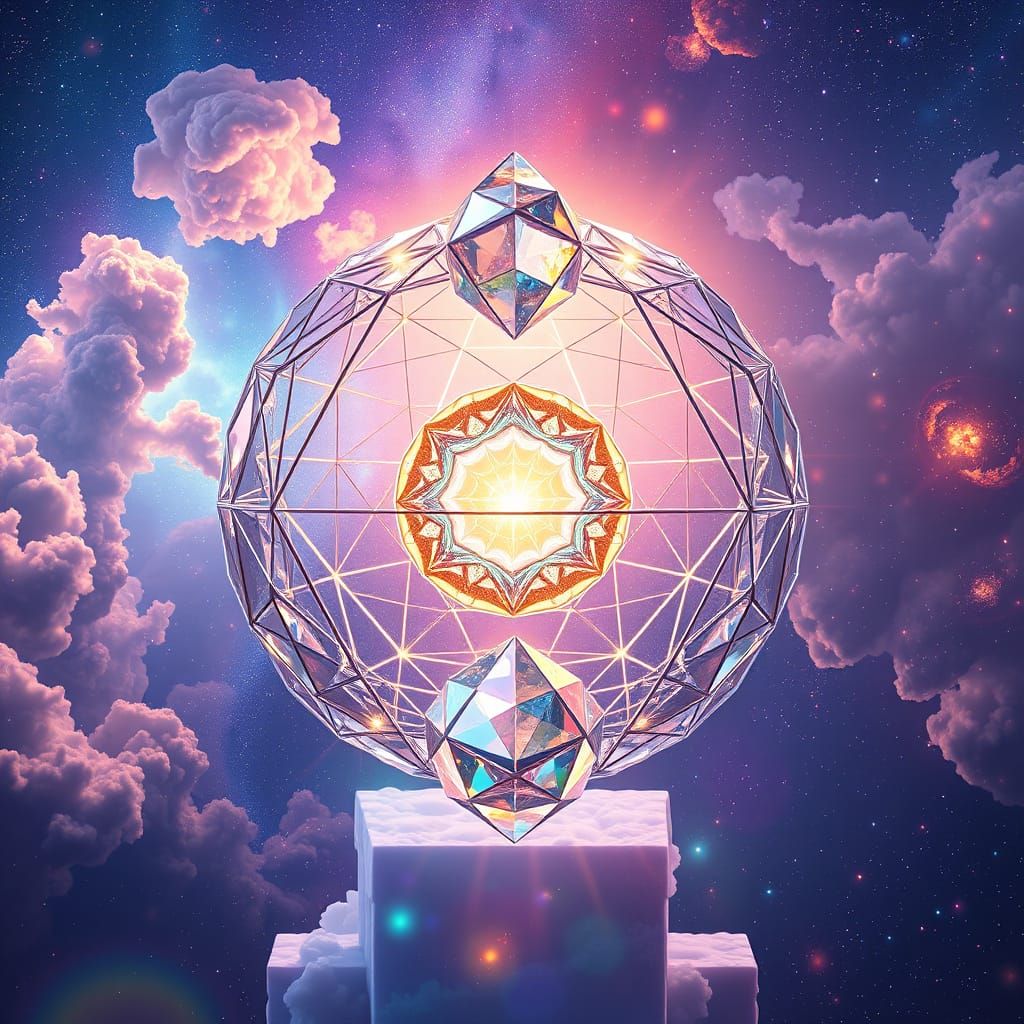 Crystal Geometry Ascends Celestial Horizon