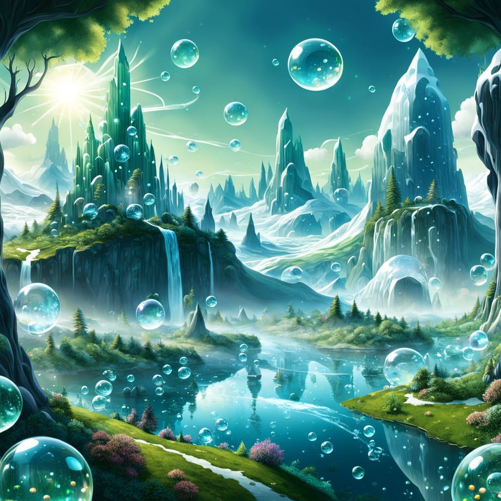 Surreal Worlds in Glass Bubbles