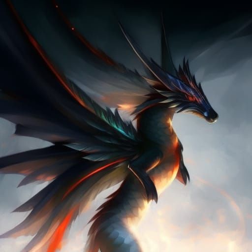 Flamenco Dancing Dragoness: Hyperdetailed Fantasy Art