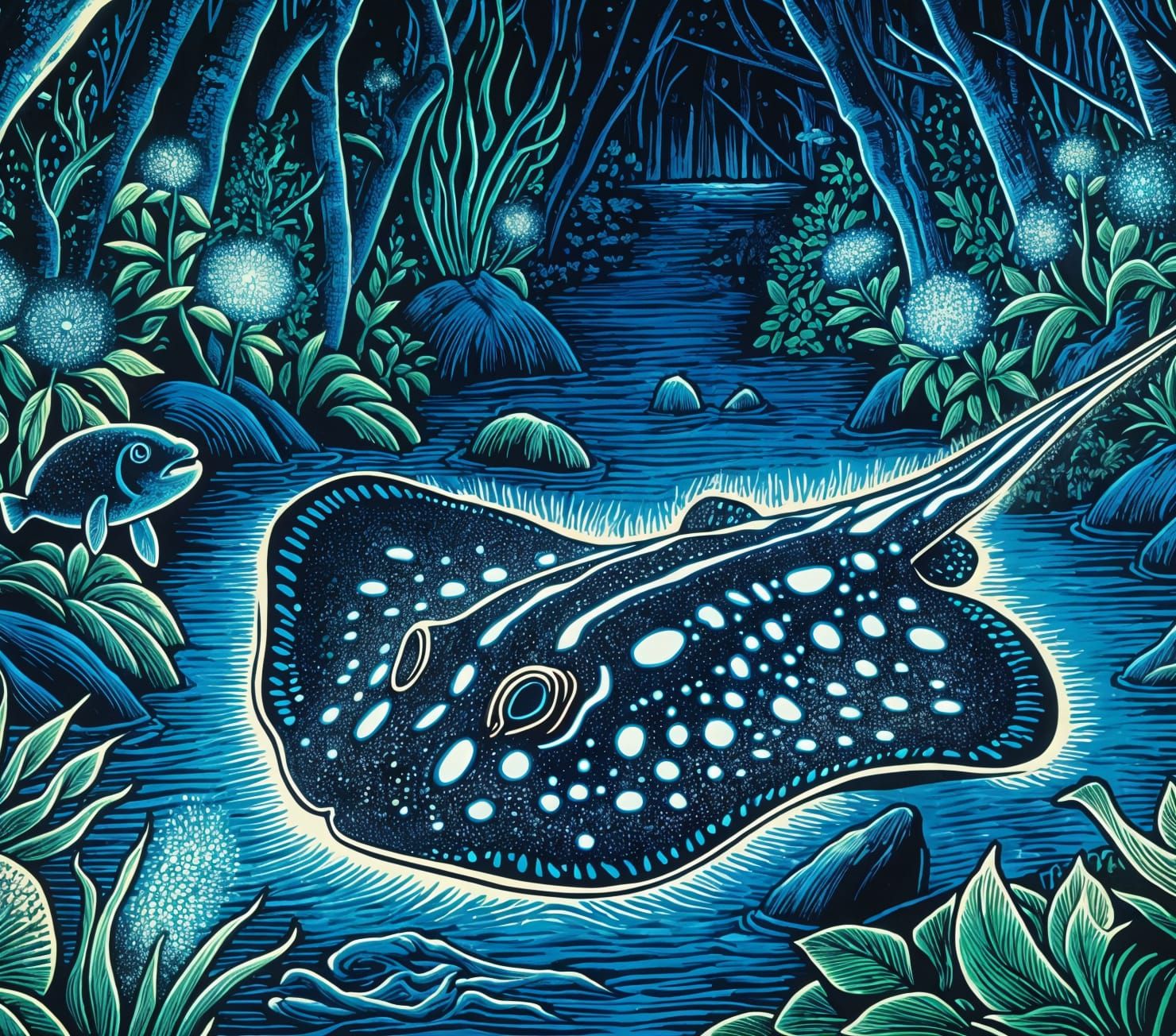 Taeniura Lymma No. 2 - Sea Oddities