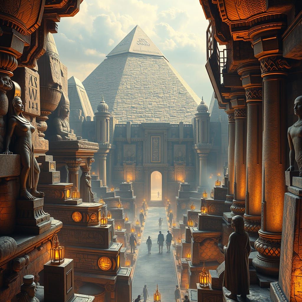 Surreal Undercity Hidden beneath the Great Pyramids