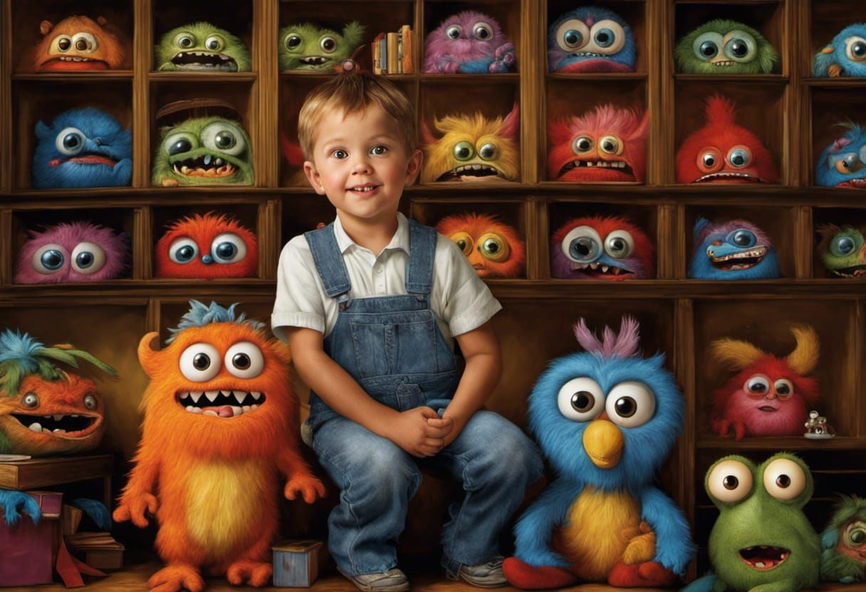 Cute Monster at School: Professional HDR Photography