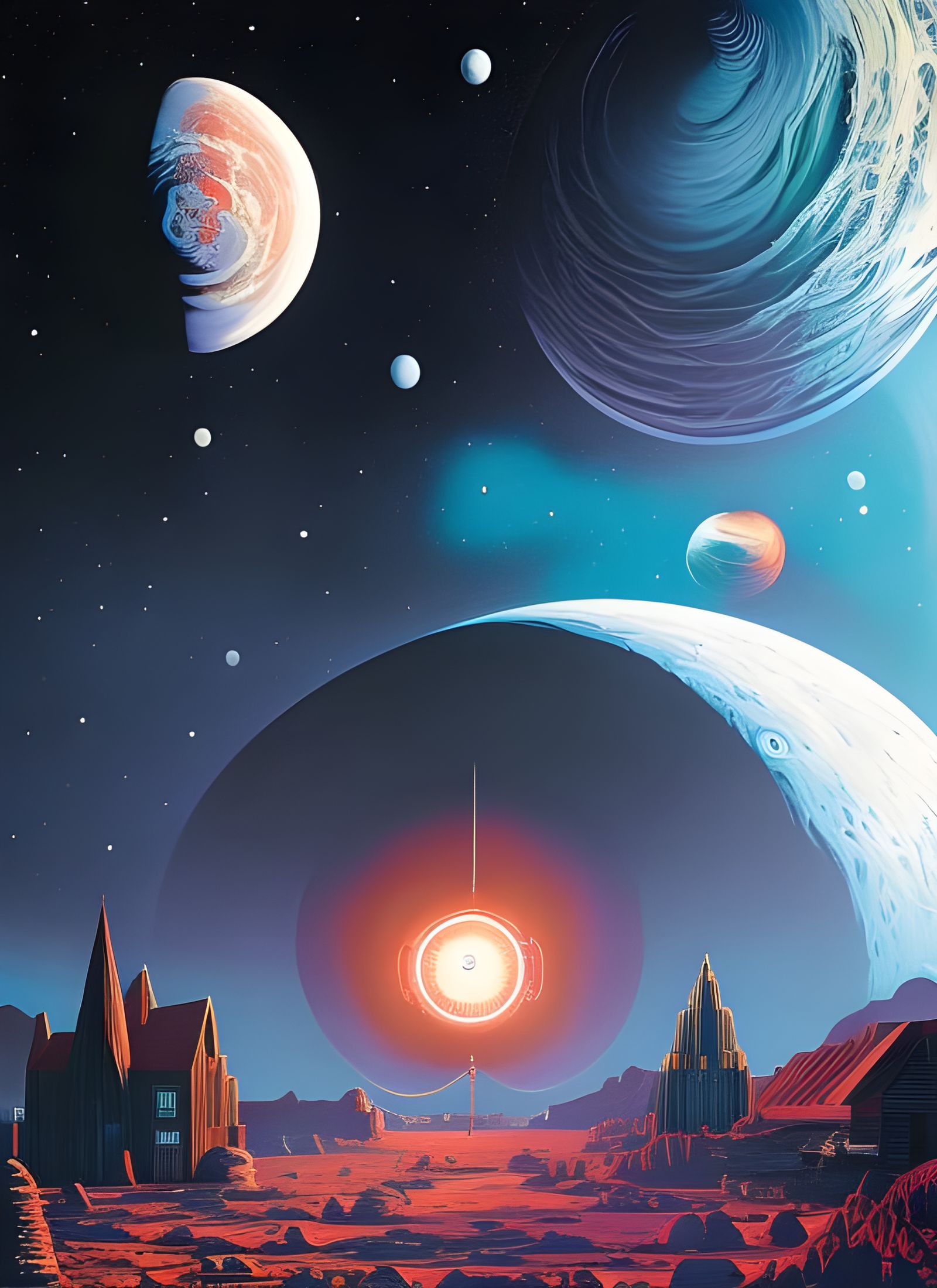 American Gothic in Space: Sci-Fi Art