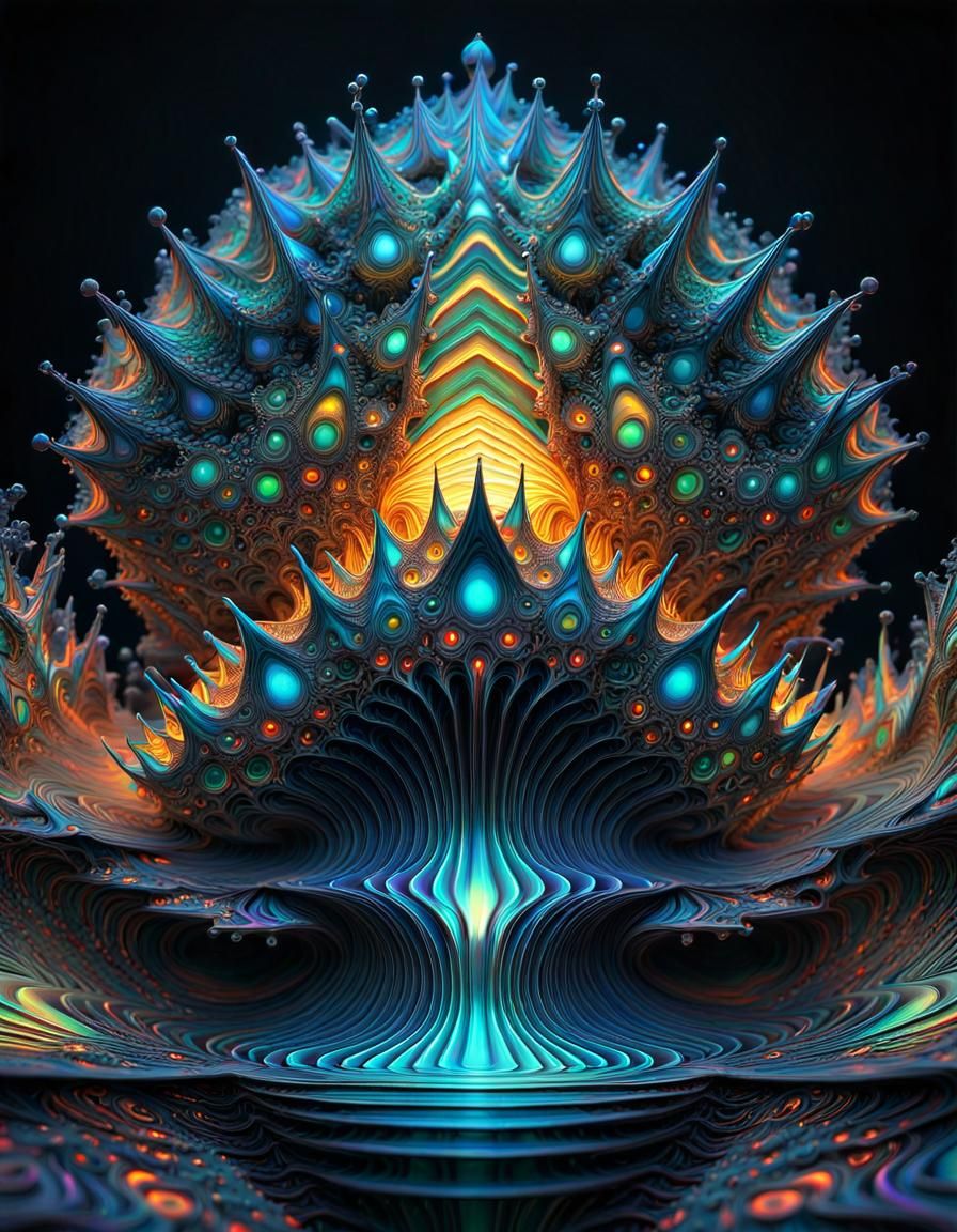 Intricate geometric mandelbulb 10feb24