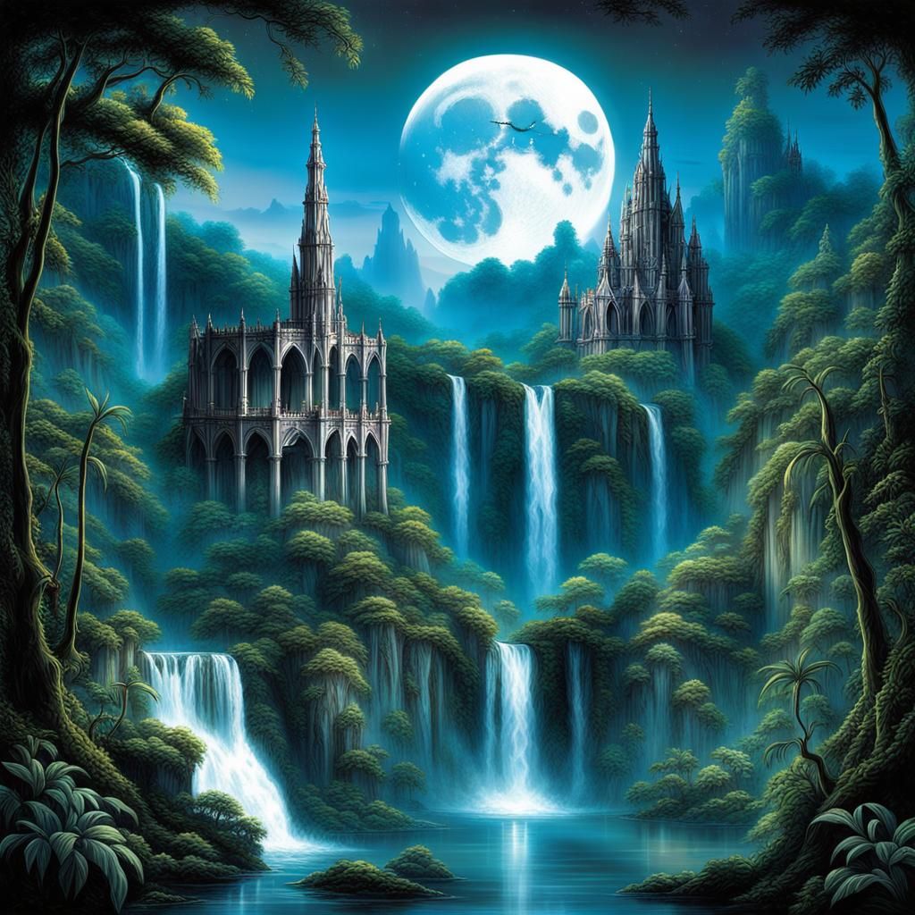 A breathtaking postcard captures the sublime fusion of Gothi...