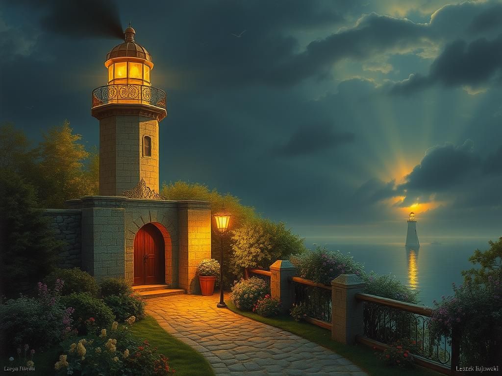 Golden Gateway to a Sparkling Garden Dreamscape