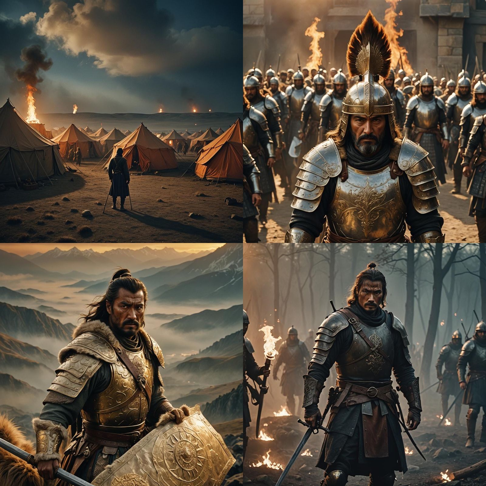 Metehan Prepares for War: A Cinematic Film Still