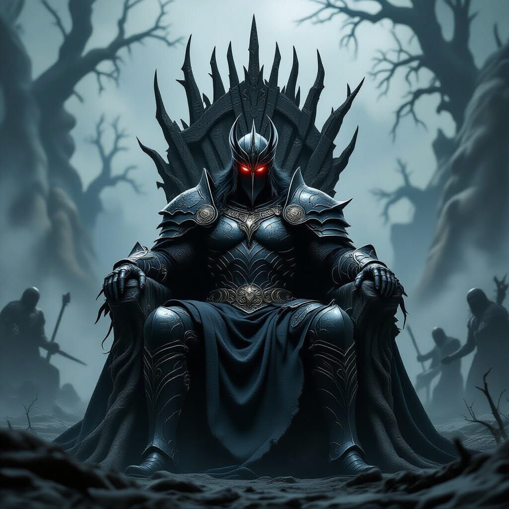 Dark Fantasy King on Root Throne