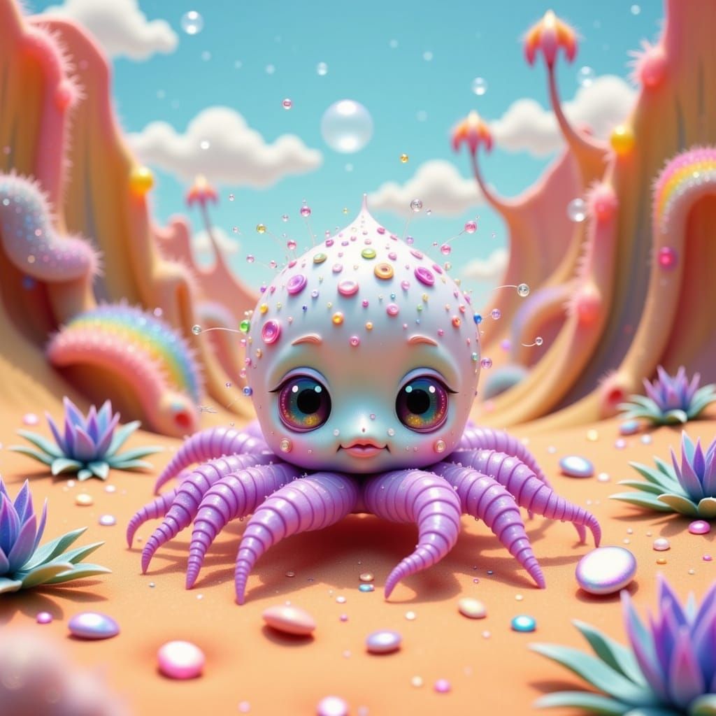 Surreal Desert Oasis Whimsy