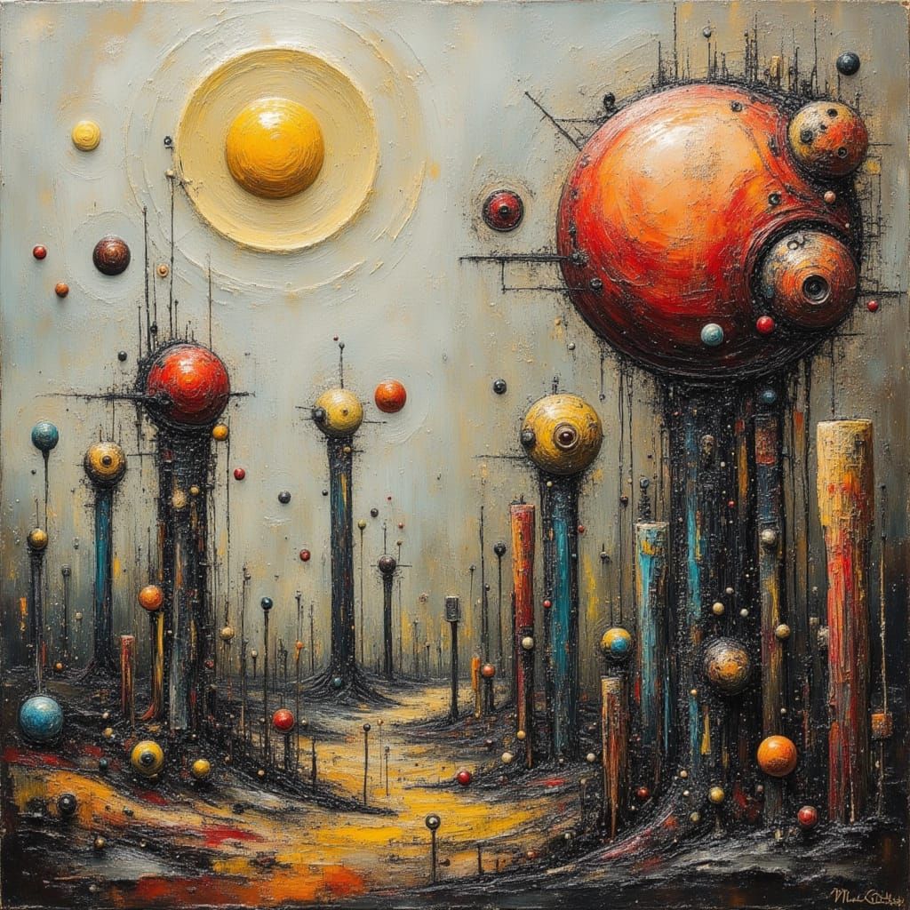 Surreal Distorted Reality Inspired by Dali and Giger